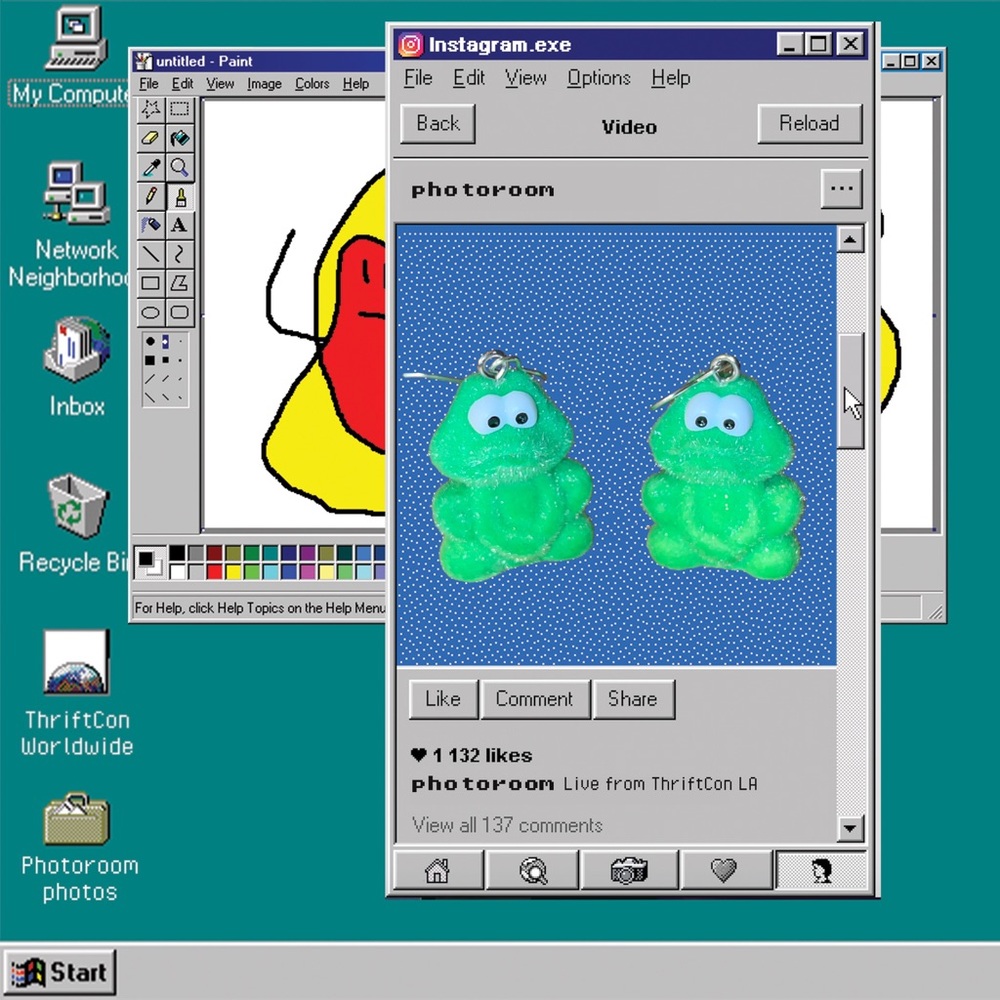 Frog earrings